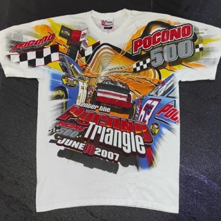 เสื้อยืด NASCAR วินเทจ OVP POCONO 500 ปี07 ตัวหายากน่าสะสม .