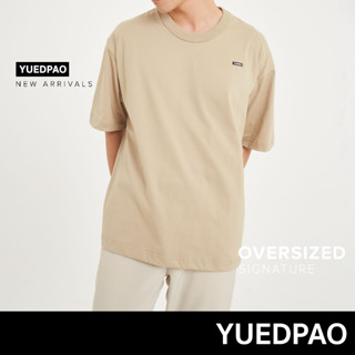 Yuedpao No.1 เสื้อยืดSignature Oversize Summer ผ้าหนาทรงสวย ยับยากรีดง่าย รับประกันไม่ย้วย 2 ปี สี Tan