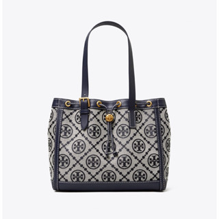 (OS) - [ Factory Outlet ] TB Small Monogram Jacquard Tote ขนาดกลางทรงโท้ท หูรูด สะพายไหล่/ถือ