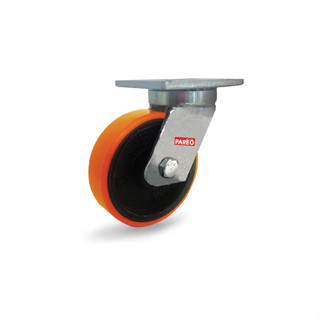 ลูกล้อโพลียูรีเทน8นิ้วรับน้ำหนัก 800-1200กก. ล้อยูรีเทน แป้น…