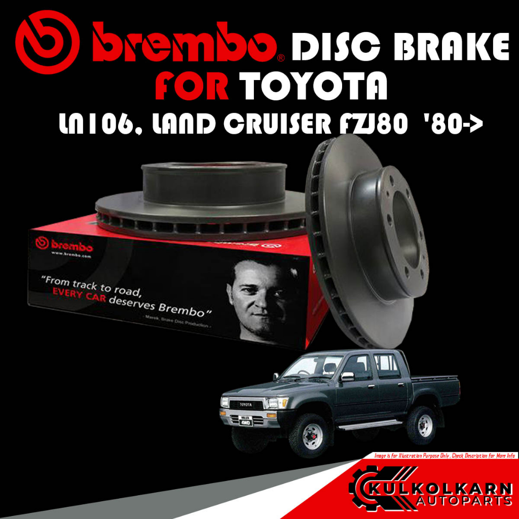 จานเบรกหน้า  BREMBO TOYOTA  LN106, LAND CRUISER FZJ80 80-> (09 5679 10)