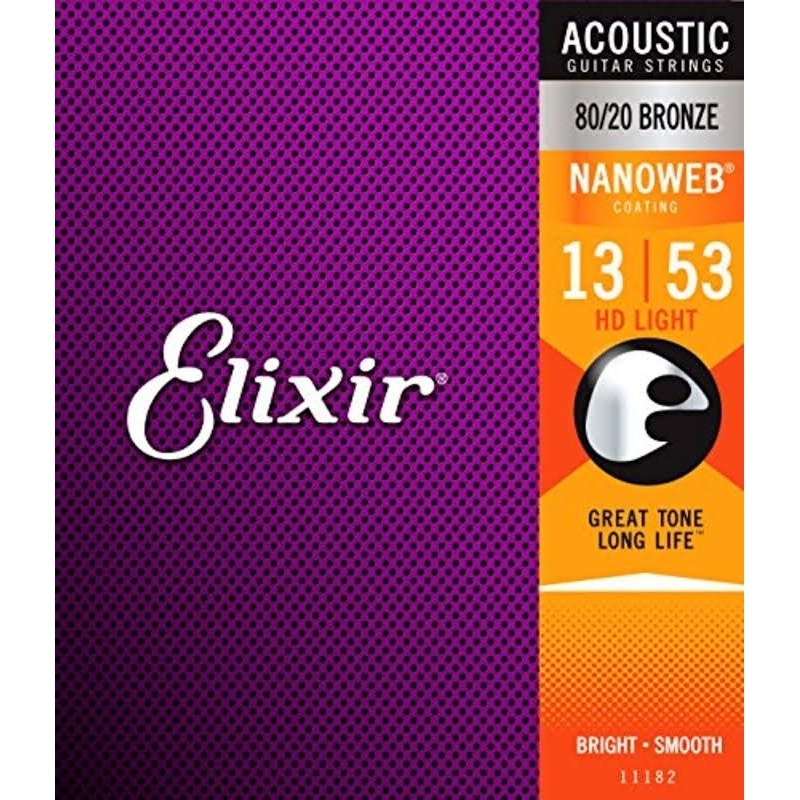 สายกีต้าร์โปร่ง Elixir 80/20 Bronze 13-53