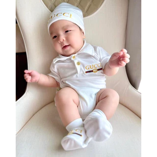 ชุดเด็กบอดี้สูทขาเว้ากุชชี่ (พร้อมส่ง)ขายแยกชิ้น