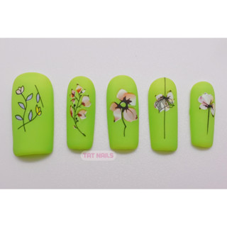 เล็บปลอมแปะติดสำเร็จรูปลายมินิมอล Minimal Press on nails ลายแต่ละเล็บอาจแต่งต่างกันไปแต่จะอยู่ในธีมเดียวกันค่ะ