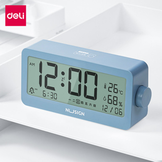 นาฬิกาปลุกดิจิตอล นาฬิกาปลุกไฟ LED นาฬิกาปลุกตั้งโต๊ะ นาฬิกาปลุก Digital Alarm Clock ดีไซน์เรียบหรู วัดอุณหภูมิได้  UTM