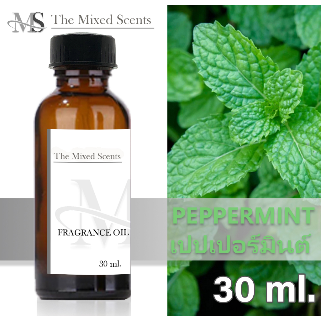 หัวเชื้อน้ำหอมแท้ 100% กลิ่นมิ้นต์ 30 ml ไม่ผสมแอลกอฮอล์ พร้อมส่ง กลิ่นดอกไม้ ผลไม้ Fragrance oil