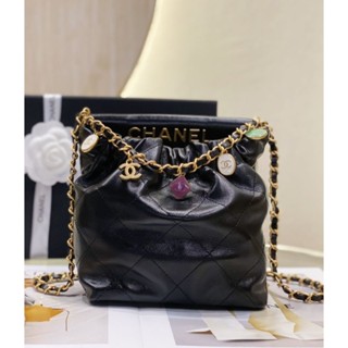 Chanel resin charms on chain bucket bag 23P [SALE]