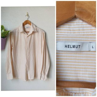 Helmut Mens shirt Size L เสื้อเชิ้ตผู้ชาย ผ้าฝ้าย ไม่ยืด  Size L รอบอก  48 นิ้วค่ะ