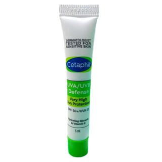 (ขนาดทดลอง) Cetaphil เซตาฟิล UVA/UVB DEFENSE SPF50+ 5mL