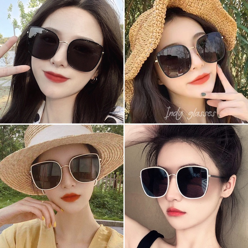 แว่นกันแดด งานนางฟ้า สวย หรู ดูแพง แว่นผู้หญิง งานสวยที่สุด (เกรดงานแพง) ส่งจากไทย มี COD