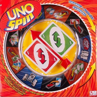 พร้อมส่ง!! Uno spin อูโน่สปิน เกมส์ไพ่อูโน่  UNO Spin Board Card Game Family Friends Group ถูกที่สุด