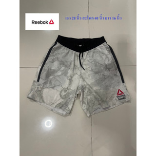 กางเกงขาสั้น REEBOK เอว 28 นิ้ว สะโพก 40 นิ้ว ยาว 16 นิ้ว SIZE S สภาพดี ไม่มีตำหนิ