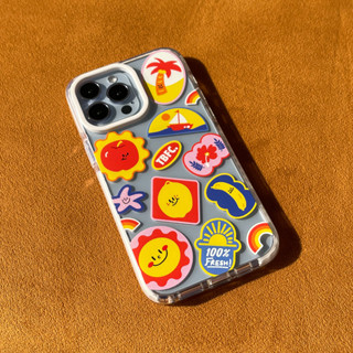 เคสโทรศัพท์มือถือพรีเมี่ยม ขอบ Bumper ลาย Summer Iphone12-14