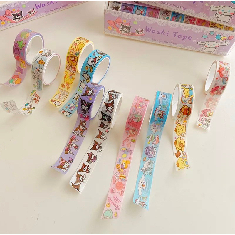 3M Sanrio Style Tape เทปยาว 3 เมตร ลายซานริโอ้ เทปกระดาษ ตกแต่งลายการ์ตูน พร้อมส่ง