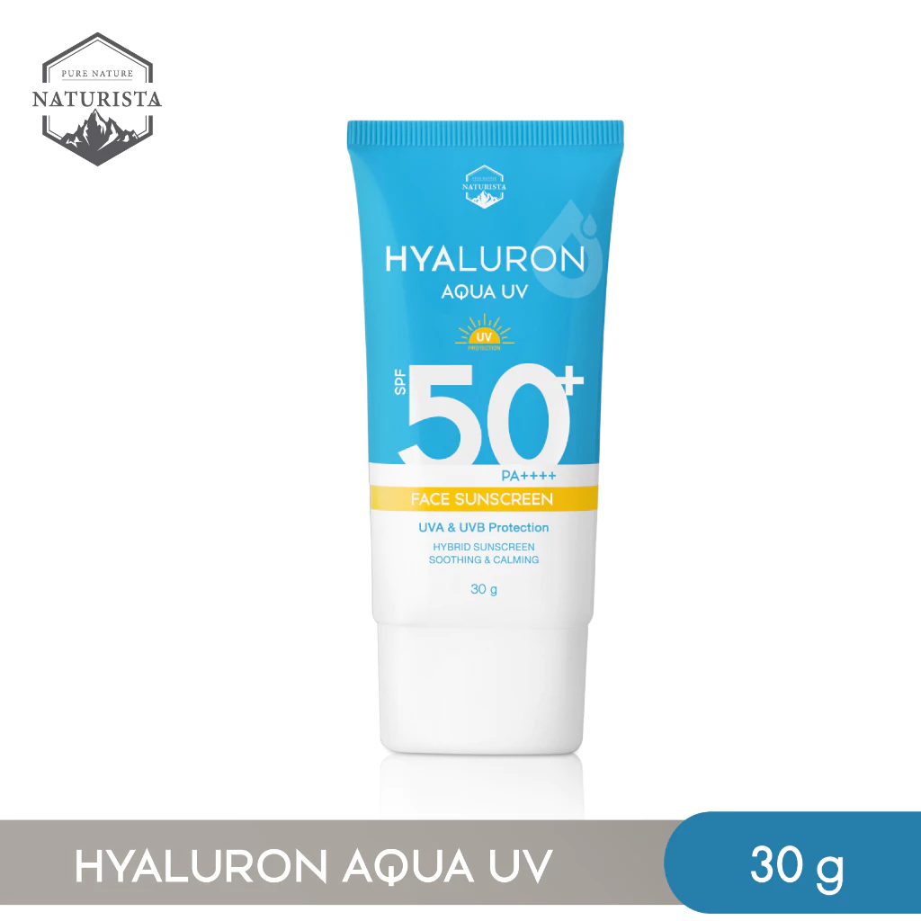 Naturista ครีมกันแดดไฮยา ปกป้องผิว เพิ่มความชุ่มชื้น Hyarulon Aqua UV Face Sunscreen SPF50+ PA++++