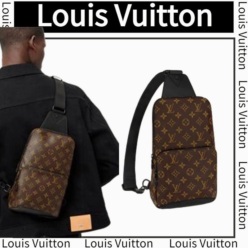 หลุยส์วิตตอง Louis Vuitton SAC AVENUE SLING/กระเป๋าผู้ชาย/กระเป๋าคาดหน้าอก/กระเป๋าคาดหน้าอก/ล่าสุด/รับประกันของแท้/การจั