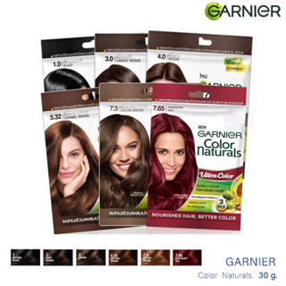 Garnier ครีมเปลี่ยนสีผม การ์นิเย่ คัลเลอร์ แนทเชอรัลส์/ แชมพูปิดผมขาว การ์นิเย่ เมน Garnier Color Naturals/ Men Shampoo Color