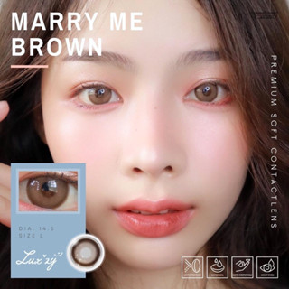 Luxzy lens Marry Me Brown ค่าสาตา0.00-600