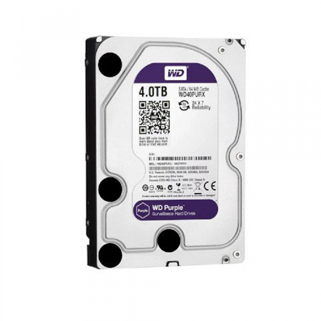 WD 4 TB Purple ฮาร์ดดิสก์ เครื่องบันทึก รับประกัน 1 ปี W3WD40PURZ