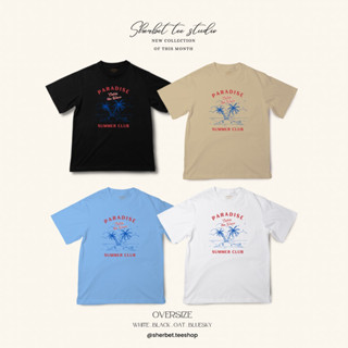 sherbetteeshop|เสื้อยืดลาย paradise catch the wave