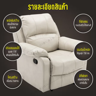 💥ลดถูกมาก💥Sofa โซฟาปรับนอนได้ อเนกประสงค์ เบาะหนังPU เบาะผ้า หนานุ่ม รุ่น S2 เก้าอี้ดูดวิญญาณ นั่ง นอนสบาย