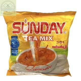 ชานมพม่า Sunday tea mix ห่อเหลือง ขายดี หอม รสอร่อย ใข้ชง ชาไข่มุก ชาพม่า (แพ็ค 30 ซอง) Halal Food