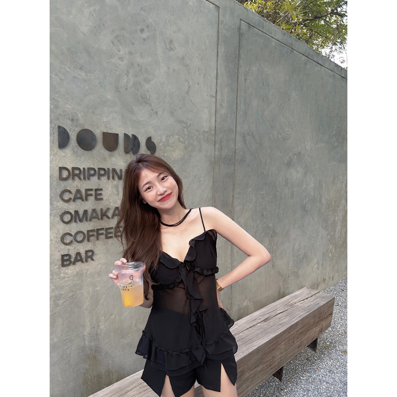 Ariel top - black 🧜🏻‍♀️🍦🌷✨ AR-BLACK