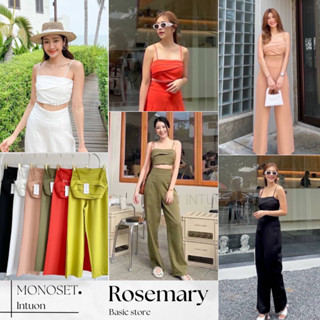 Monoset🤍🤍ชุดเซตสายเดี่ยวกางเกงขายาว งานป้าย INTUON #Rosemary Basicstore