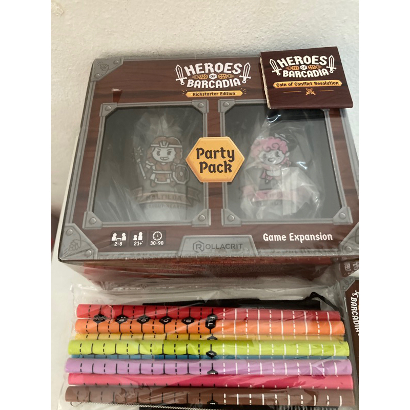 Heroes of barcadia เสริม + หลอด + token first player Kickstarter