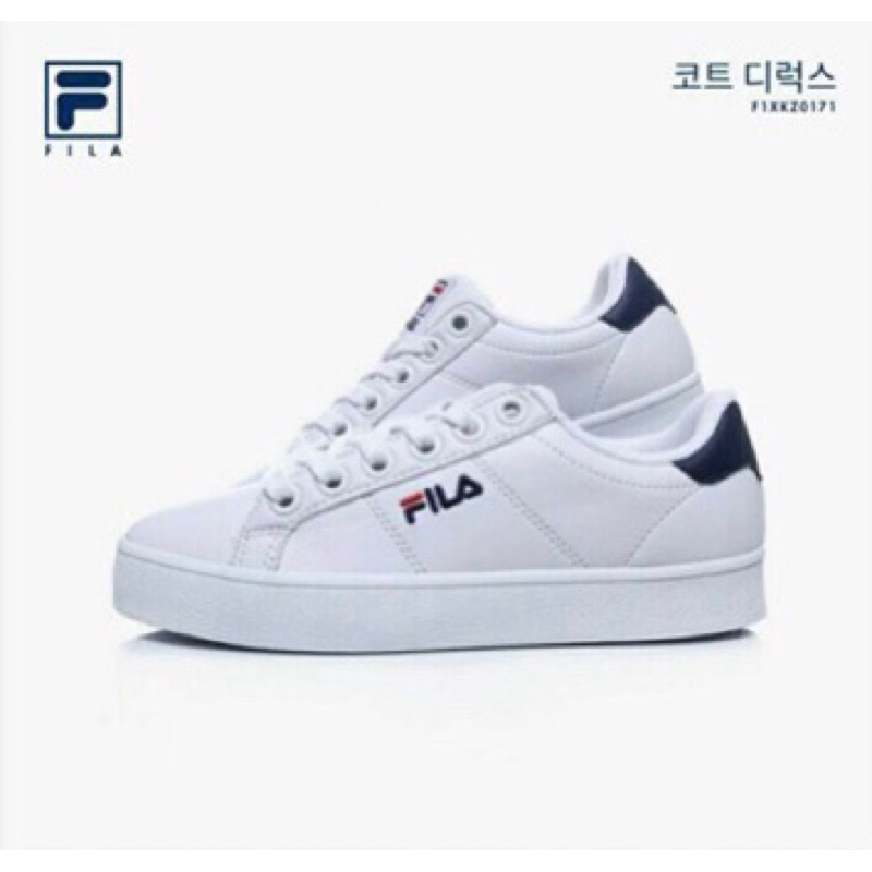FILA Court Deluxe sneakers ส่งต่อ รองเท้าผ้าใบ FILA ของแท้ช็อปเกาหลีค่ะ