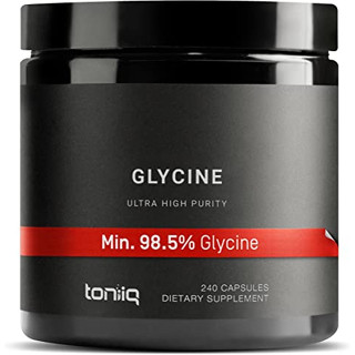 Toniiq Glycine 1,300 mg.240 capsules ส่งเสริมการนอนหลับ บำรุงระบบประสาท ไกลซีน