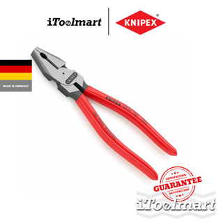 KNIPEX คีมปากจิ้งจกงานหนัก ขนาด 180 มิล ( ด้ามพลาสติก) 02 01 180 SB