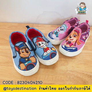 ✅พร้อมส่งในไทย✅รองเท้าสลิปแอน slip on รองเท้าแบบสวม รองเท้าเด็ก Paw Patrol B230404210