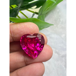 lab Pink sapphire 15x15mm 1 pieces corundum hardness 9 พลอย ชมพู (Pink Sapphire 粉红色蓝宝石) พลอย อัญมณี เครื่องประดับ