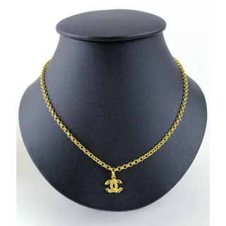 n17 สร้อยคอผ่าหวาย จี้ทอง CC 2สลึง 18นิ้ว GM003323060 ทองไมครอน