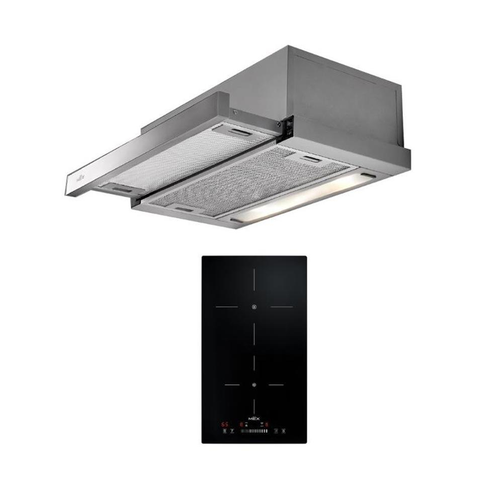 [ส่งฟรี!!] MEX ชุดเครื่องดูดควัน SL226 + เตาแม่เหล็กไฟฟ้าฐานกระจกเซรามิก VSB532