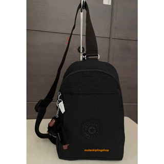 ส่งฟรีEMS  Kipling Klynn  Sling Backpack - Black Tonal สีดำ