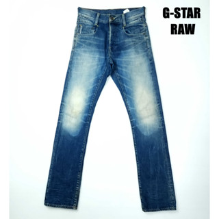 ยีนส์ G-Star Raw เอว 31 ผ้าด้าน เฟดสนิม ขากระบอกเล็ก