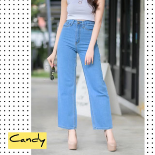 candyfashionกางเกงยีนส์ขากระบอก