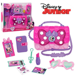 Just Play Disney Junior Bowfabulous Bag Set มินนี่เม้าส์ ชุดกระเป๋าโบว์สุดเก๋ กระเป๋า Pretend Play 9 ชิ้น มีไฟและมีเสียง