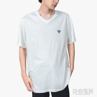 DOSH MENS T-SHIRTS SUPERMAN เสื้อยืดคอวี แขนสั้น ผู้ชายDSMT5191-OW