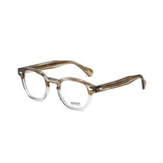 กรอบแว่นตา Moscot รุ่น Lemtosh RX : Brown Smokw (กรอบลายกระเฟดเทาใส) มีขนาด 46 // 49 มม.