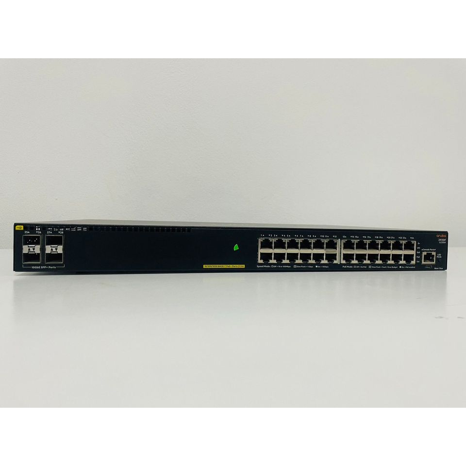 HPE Aruba 2930F 24G PoE+ 4SFP+ Switch (JL255A) ของใหม่ ประกันร้าน 3 เดือน