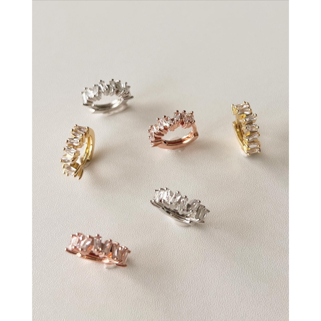A.piece  ต่างหูห่วง [silver 925 post] Bijou one-touch
