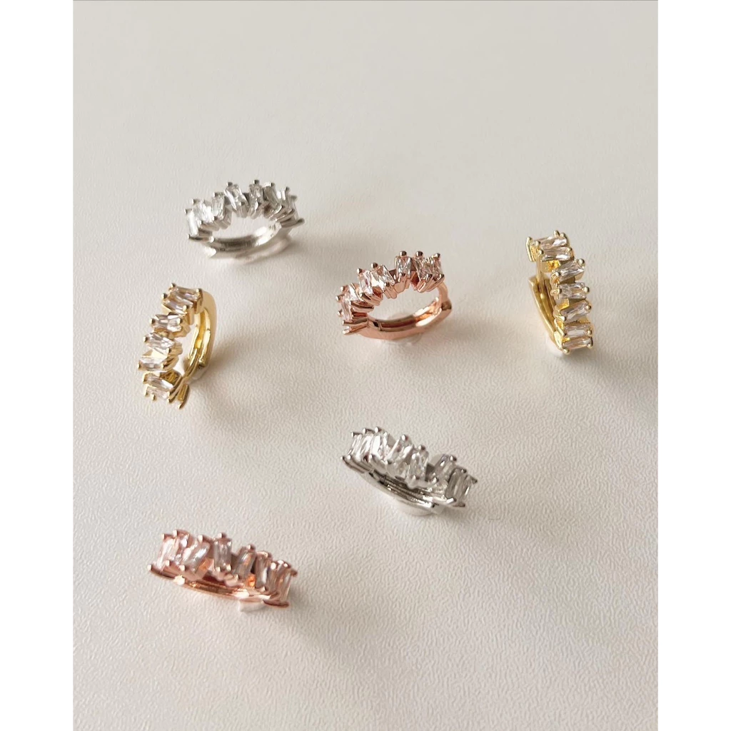 A.piece ต่างหูห่วง [silver 925 post] Bijou one-touch