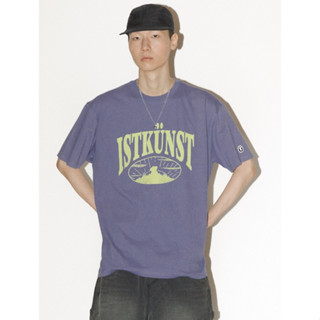 ALAND เสื้อยืด ISTKUNST SUNSET BEAR TEE(IK2DMMT519A) Beige, Purple S, M, L