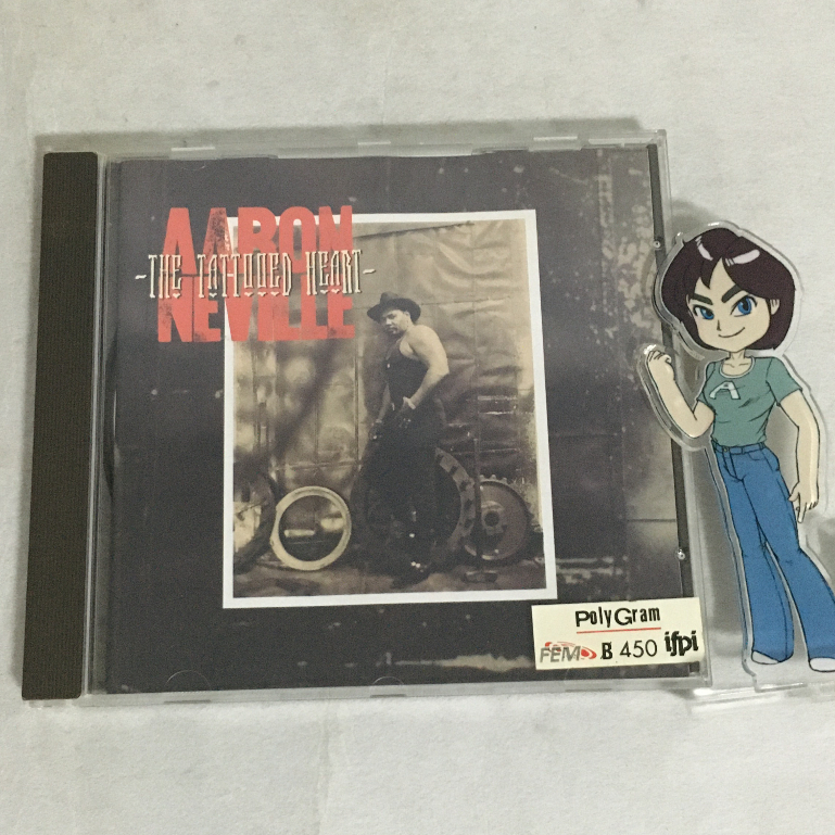 (มือสอง) CD Music Aaron Neville Album The Tattooed Heart (1995) ลิขสิทธิ์