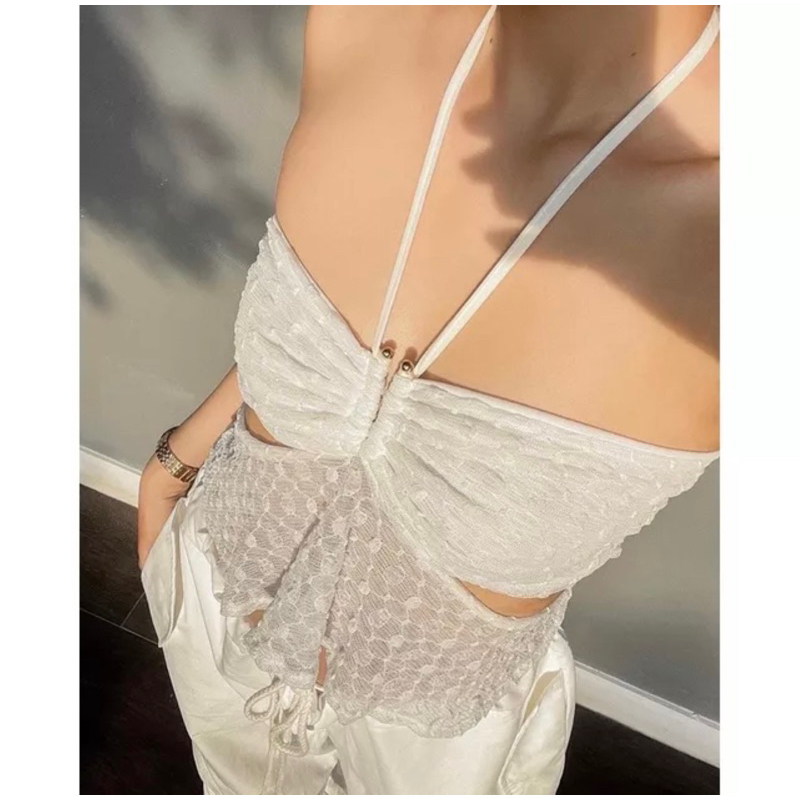 เสื้อผูกคอลูกไม้มือ1 Knn.store