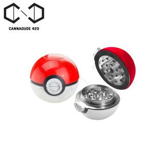 Pokeball Grinder Dry Herb Spice Grinder Pokemonเครื่องบด 55 มม. ที่บดสมุนไพร เครื่องบดสมุนไพร 55mm Aluminium Grinder