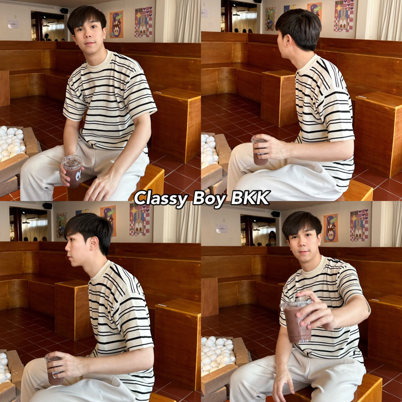 เสื้อยืดคอกลมเกาหลีงานดี